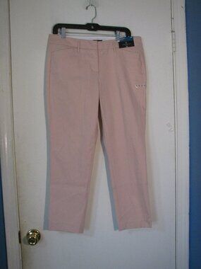 Worthington Pink Pants 8P 8 Petite NWT $44 Ankle Length Stretch